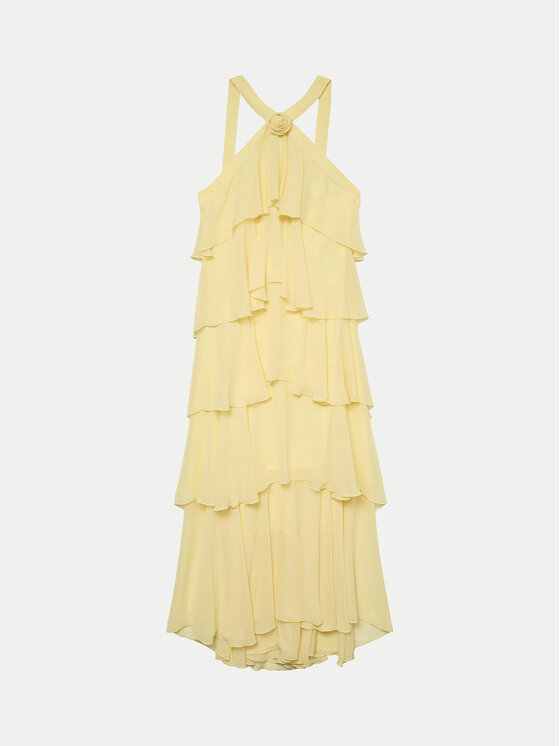 Vero Moda Vero Moda Večernja haljina Felicia 10295237 Žuta Slim Fit