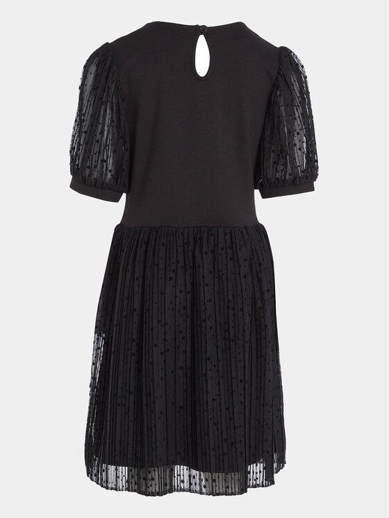 Tommy Hilfiger Tommy Hilfiger Rochie de zi KG0KG07671 Negru Regular Fit