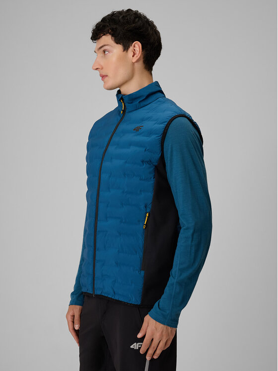 4F 4F Kamizelka TREKKING Niebieski Regular Fit