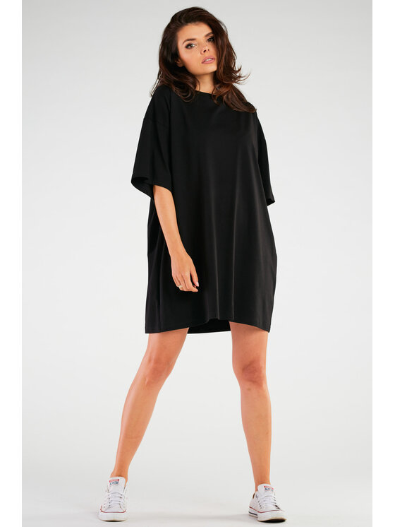 Infinite You Infinite You Sukienka M255 Czarny Basic Fit