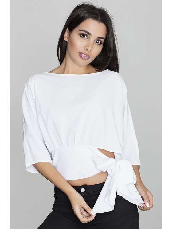 FIGL FIGL Halenka M568 Bílá Regular Fit