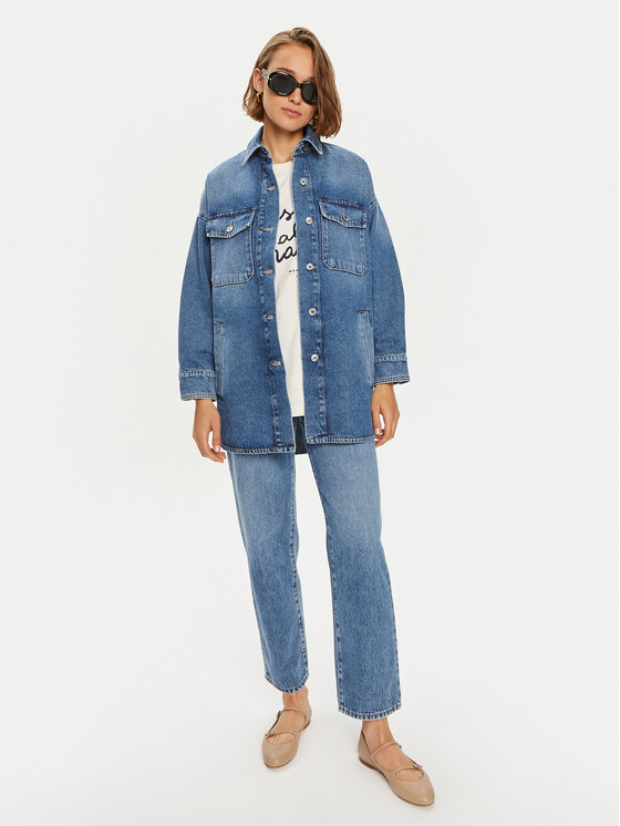 Weekend Max Mara Weekend Max Mara Τζιν μπουφάν Tartufo 2425086051650 Σκούρο μπλε Oversize