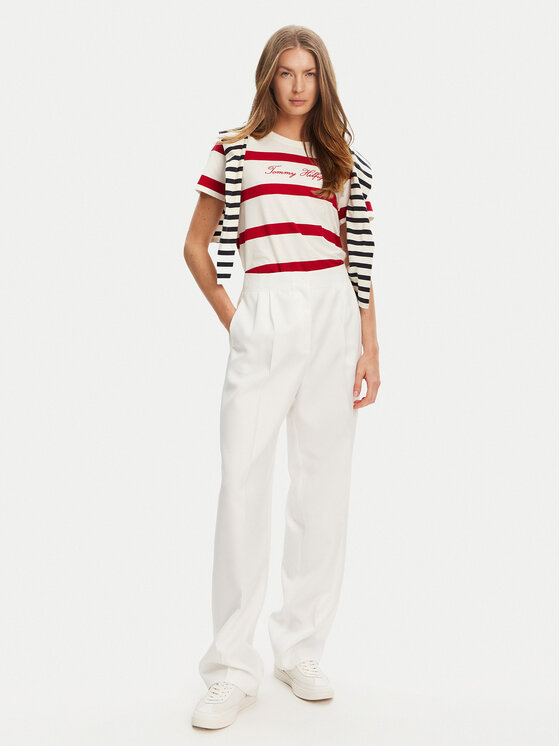 Tommy Hilfiger Tommy Hilfiger Póló Script WW0WW45746 Piros Regular Fit