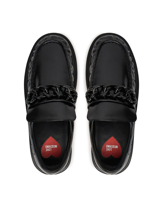 LOVE MOSCHINO LOVE MOSCHINO лоуфъри с дебела подметка JA10446I0LJD0000 Черен