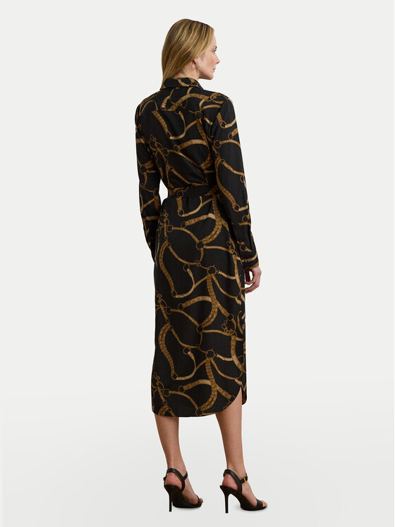 LAUREN RALPH LAUREN LAUREN RALPH LAUREN Košilové šaty 200978812001 Černá Straight Fit