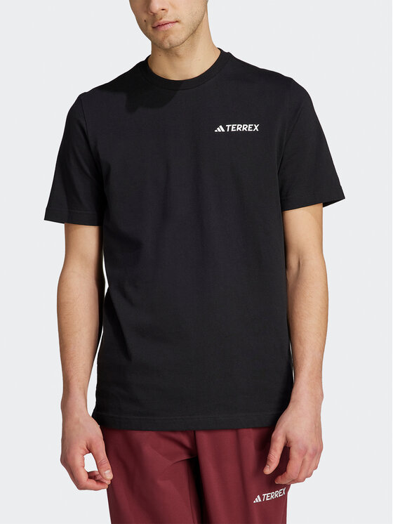 adidas adidas Marškinėliai II6060 Juoda Regular Fit