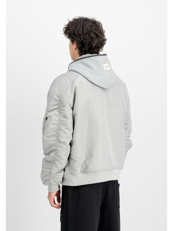 Alpha Industries Alpha Industries Kurtka bomber MA-1 D-Tec Studio Bomber Jacket Szary Regular Fit