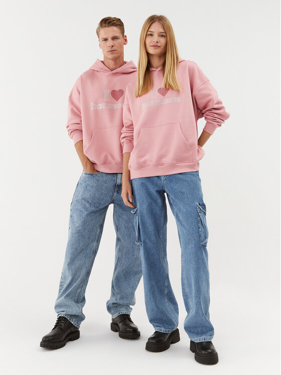 2005 2005 Суитшърт Unisex Hot Moms Розов Relaxed Fit