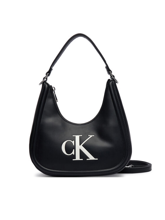 Calvin Klein Calvin Klein Geantă Bold Ck Small Crescent LV04F3561G Negru