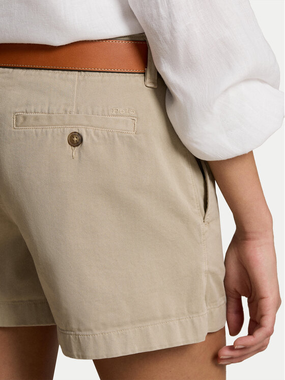 Polo Ralph Lauren Polo Ralph Lauren Šortky z materiálu 211939691006 Béžová Regular Fit