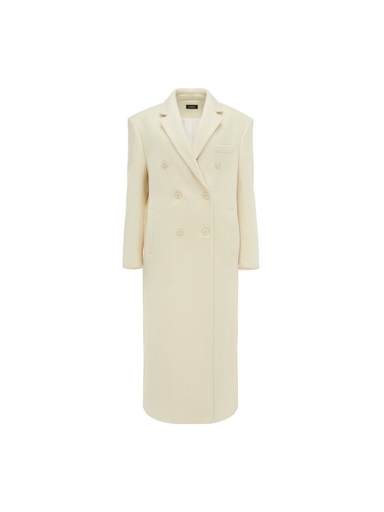 La Mania La Mania Cappotto COMFY COAT 2 Bianco Classic Fit