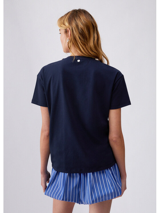 Liu Jo Liu Jo T-shirt CA6167JS088P9583 Celeste Loose Fit
