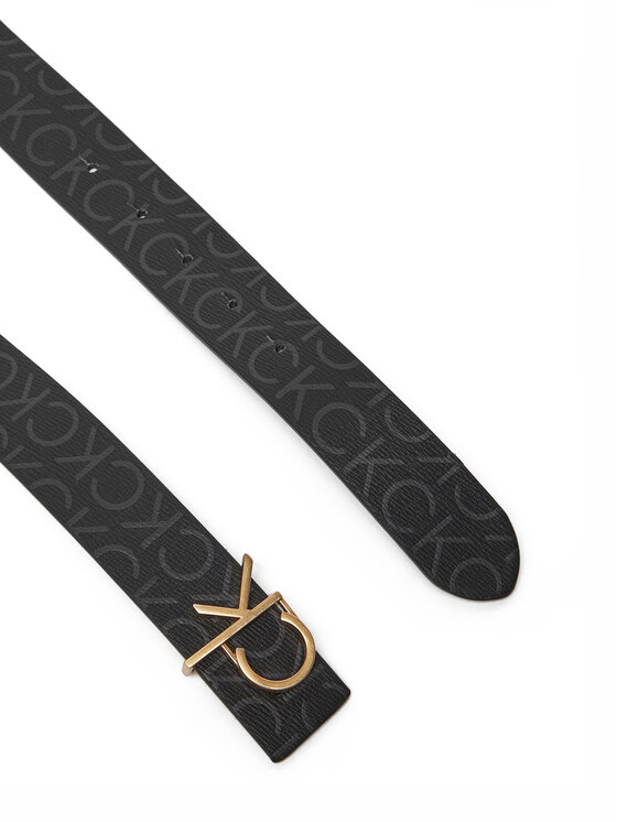 Calvin Klein Calvin Klein Ζώνη Γυναικεία Ck Buckle Reversible Belt 30Mm Mono LV04F7038G Μαύρο