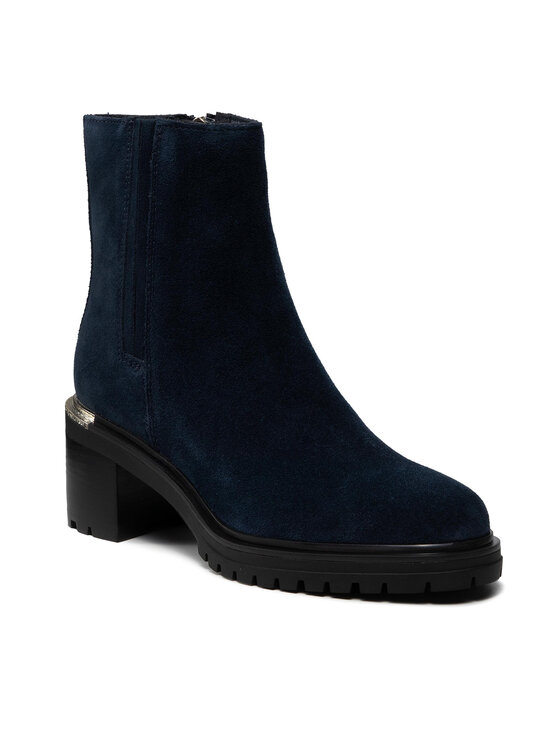 Tommy Hilfiger Tommy Hilfiger Боти Th Outdoor Mid Heel Boot FW0FW05940 Тъмносин