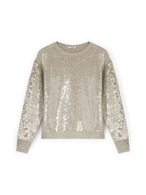 Motivi Motivi Cardigan M539W003642N013 Argento Regular Fit