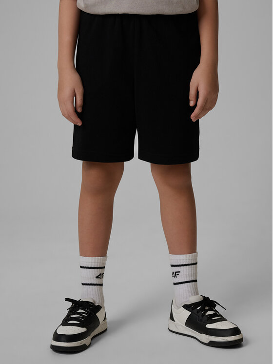 4F 4F Szorty sportowe BASIC+ Czarny Regular Fit