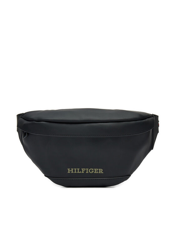 Borsetă Tommy Hilfiger Monotype Pu Bumbag AM0AM12603 Negru