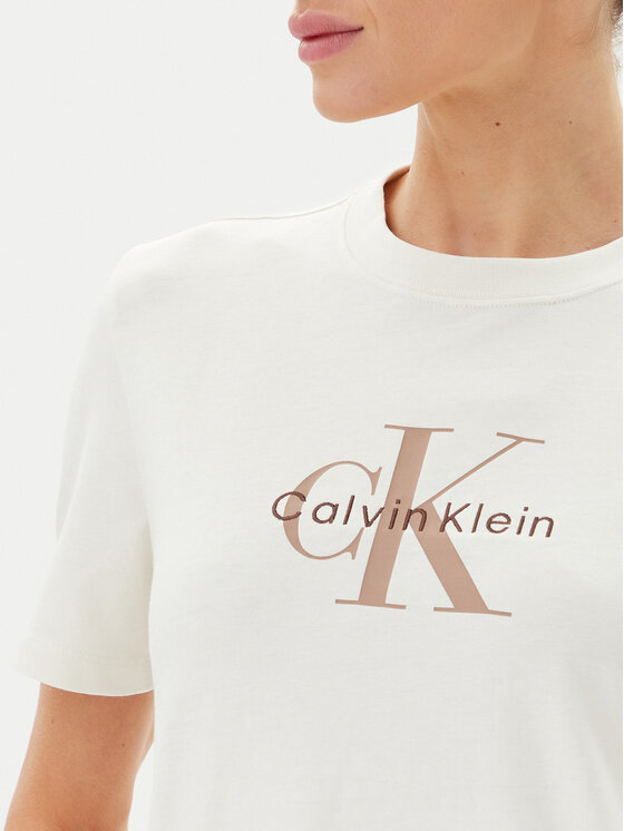 Calvin Klein Jeans Calvin Klein Jeans Tričko LV047B865G Biela Relaxed Fit