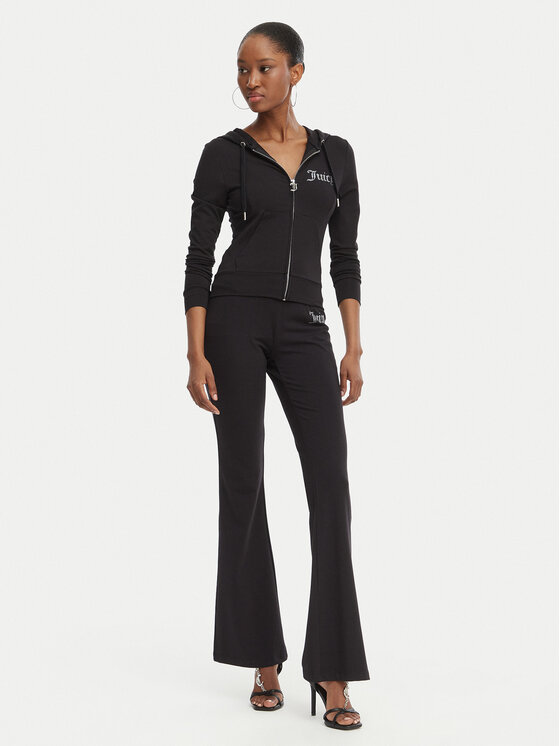 Juicy Couture Juicy Couture Spodnji del trenirke Christine JCWBJ126309 Črna Flared Leg