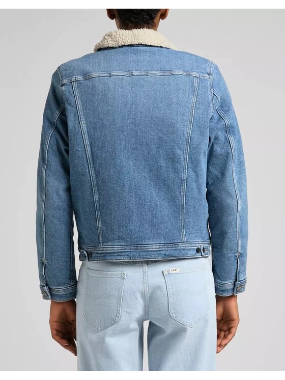 Lee Lee Kurtka damska SHERPA RIDER Niebieski Regular Fit