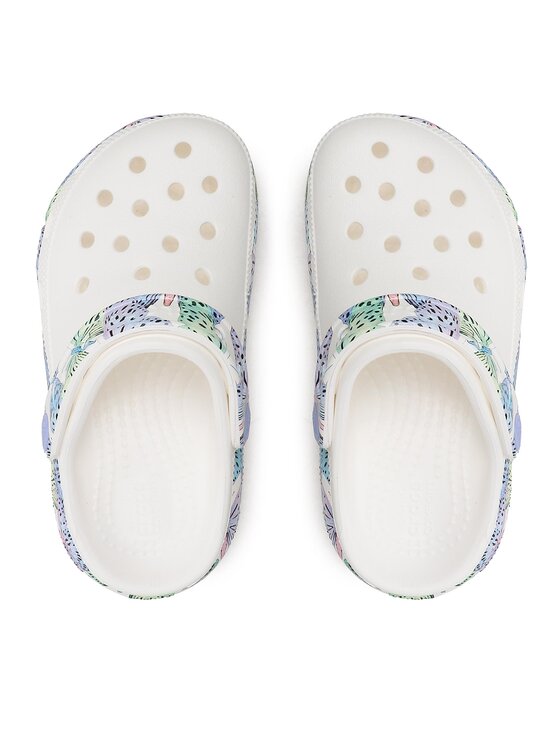 Crocs Crocs Natikači Classic Cutie Butterfly Clog K 208298 Bela