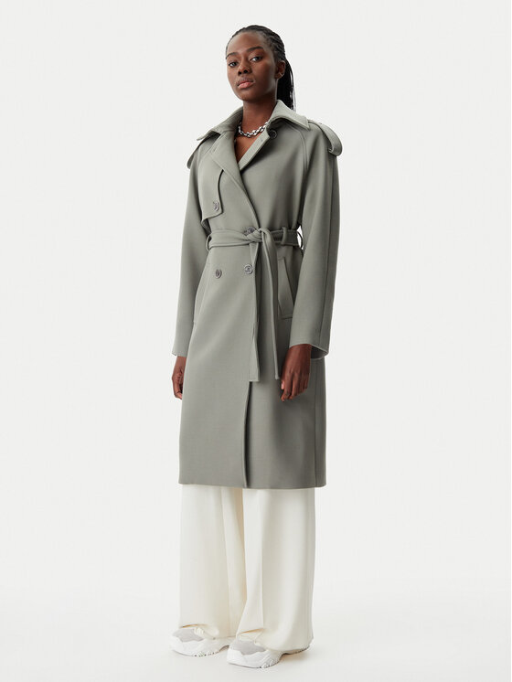 Patrizia Pepe Patrizia Pepe Преходно палто 8O0169/A5J1-S701 Сив Regular Fit