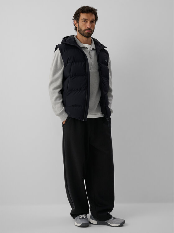 4F 4F Kamizelka URBAN COMMUTER Czarny Regular Fit