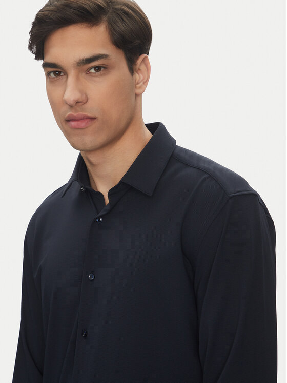 BOSS BOSS Camicia P-Hank 50539398 Blu scuro Slim Fit