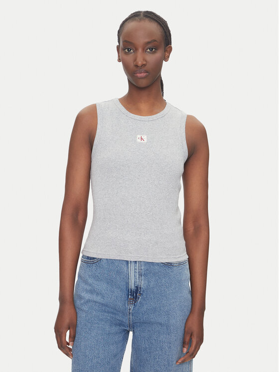 Calvin Klein Jeans Calvin Klein Jeans Top LV047C201G Gri Slim Fit