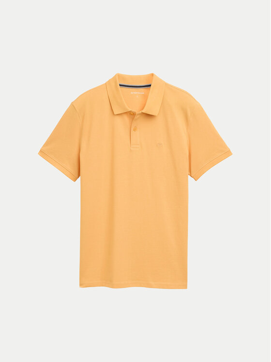 Tom Tailor Tom Tailor Тениска с яка и копчета 1031006 Оранжев Regular Fit