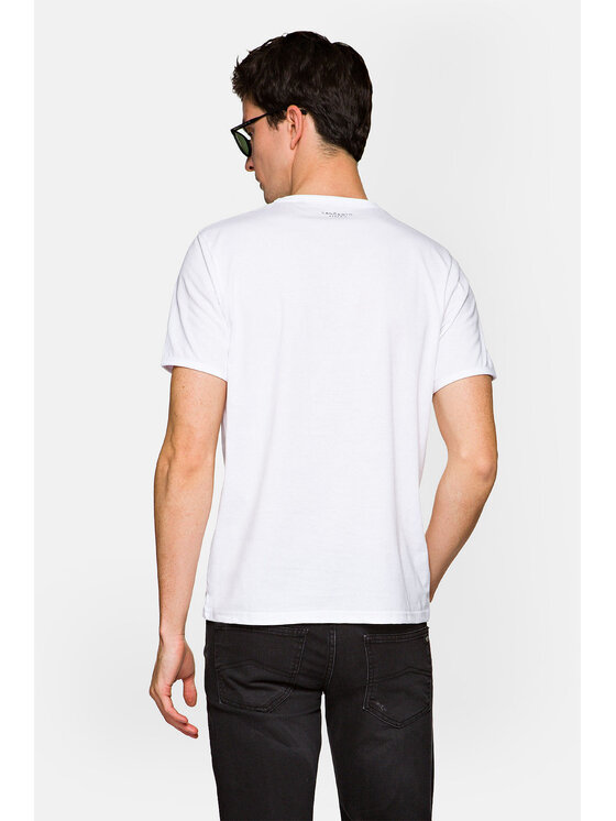 Lancerto Lancerto T-Shirt Dexter TS073221000029 Biały Regular Fit