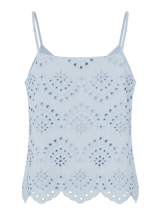 Pieces Pieces Top Vilde 17156563 Albastru celest Regular Fit