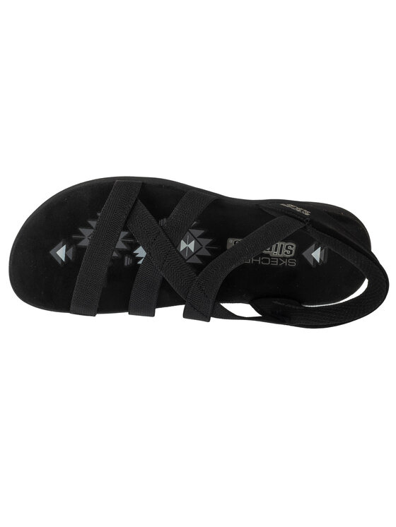 Skechers Skechers Sandały Skechers Slip-Ins: Reggae Slim - Stretch Flex Czarny