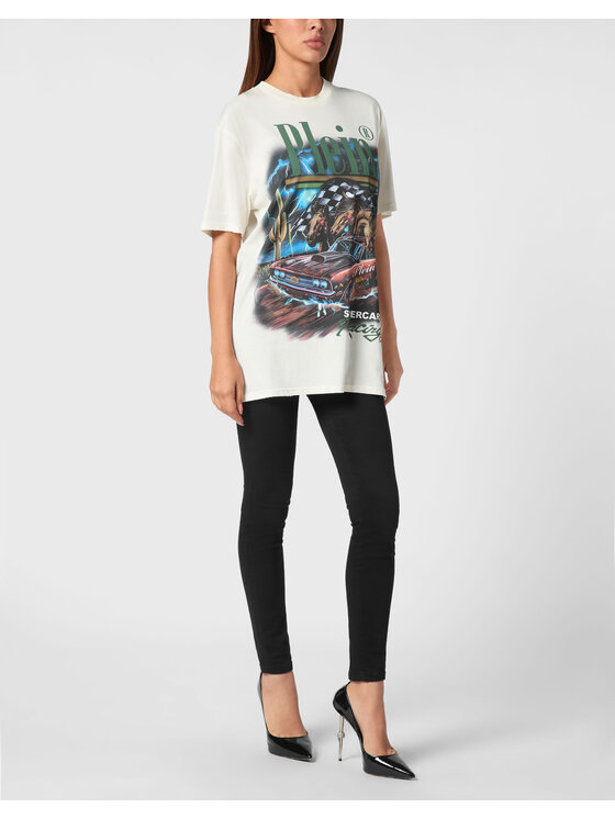 PHILIPP PLEIN PHILIPP PLEIN Tričko 22129 Biela Regular Fit