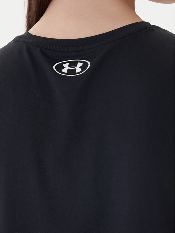 Under Armour Under Armour Marškinėliai Rush Energy Crop Tank 1383654-001 Juoda Loose Fit
