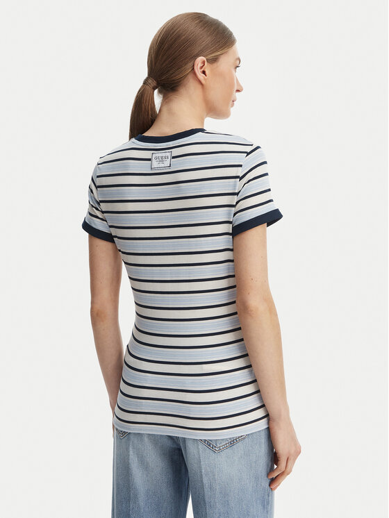 Guess Guess T-Shirt W6GI18 K3040 Niebieski Classic Fit