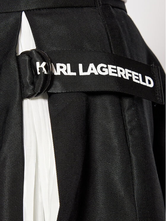 KARL LAGERFELD KARL LAGERFELD Fustă Z13073 S Negru Regular Fit