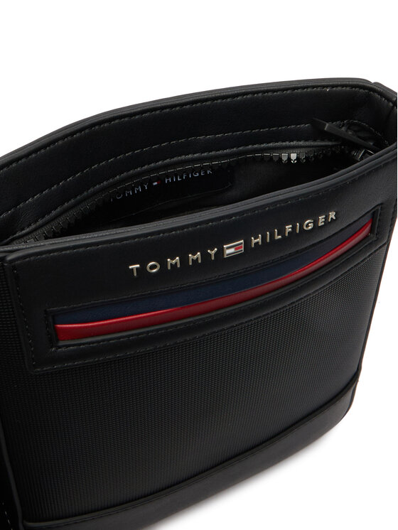 Tommy Hilfiger Tommy Hilfiger Мъжка чантичка Th Foundation Mini Crossover AM0AM14157 Черен