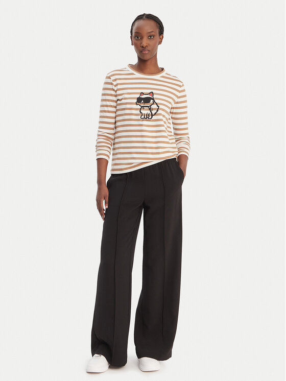 KARL LAGERFELD KARL LAGERFELD Bluza A1W17137 Bež Regular Fit