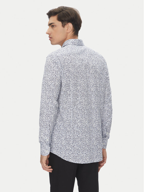 BOSS BOSS Srajca H-Hank-Kent-C1 50545109 Modra Slim Fit