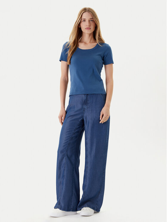United Colors Of Benetton United Colors Of Benetton Tričko 3GA2D1066 Tmavomodrá Slim Fit