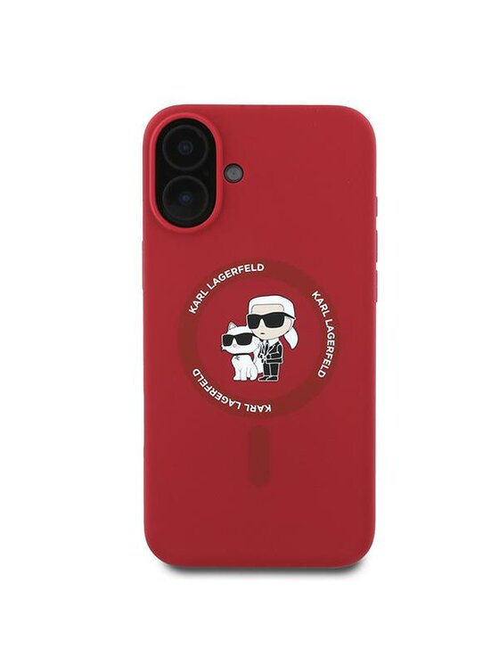 KARL LAGERFELD KARL LAGERFELD Etui na telefon Apple iPhone 16 Plus Czerwony