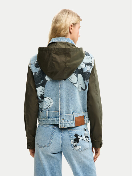 Desigual Desigual Jeansjacke Kiss Mic 26SWED07 Blau Regular Fit