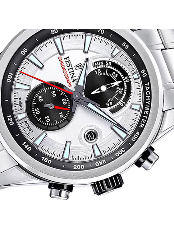 Festina Festina Zegarek F20694-1 Srebrny