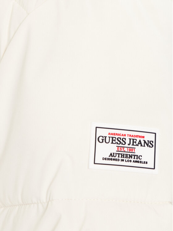 Guess Jeans Guess Jeans Zimné bundy W4BL26 WGII2 Béžová Regular Fit