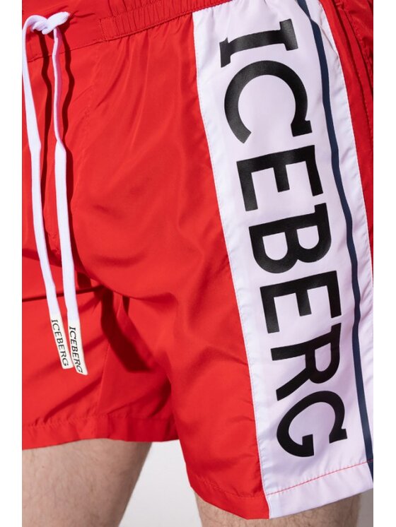 Iceberg Iceberg Plavecké šortky ICE2MBM02 Červená Regular Fit