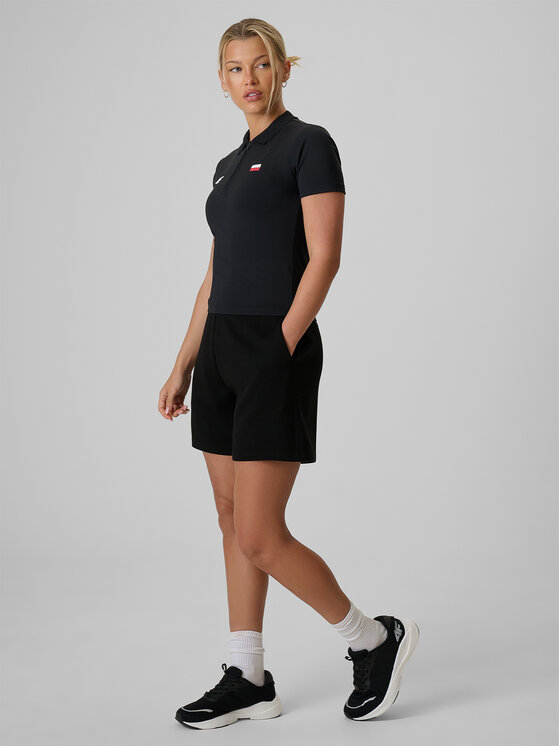 4F 4F Polo STREFA KIBICA Czarny Slim Fit