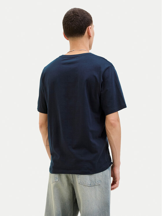 Jack & Jones Jack & Jones T-Shirt Logo 12279535 Granatowy Standard Fit