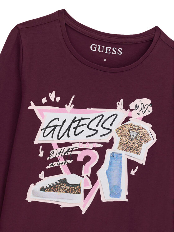 Guess Guess Halenka J6YI01 K3664 Bordó Regular Fit