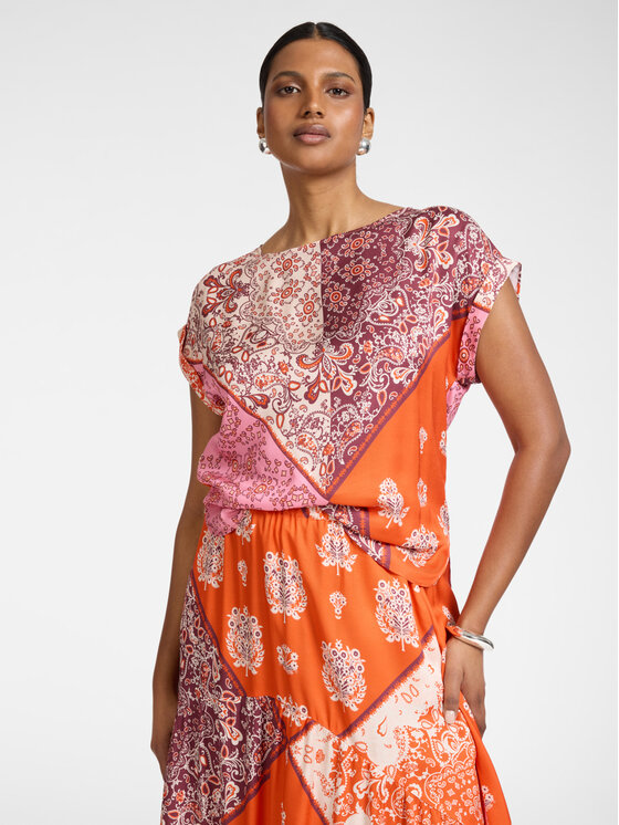 Elena Mirò Elena Mirò Blusa 2006P000226N001 Arancione Regular Fit